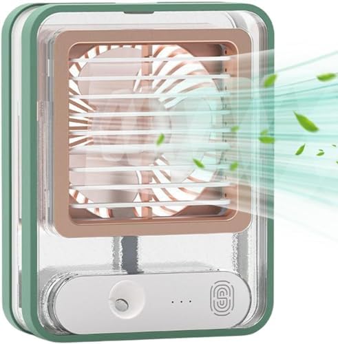 Ventilador Umidificador Touch 3 Velocidades Led Usb Verao Calor Cozinha Mini Ventilador de Mesa Casa Trabalho Estudo Portatil Silencioso Refrescante – BELLA NET